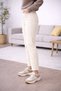 Line Women's Cream High Waist Beige Lycra Trend Mom Jean - 3