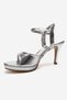 Poise Silver Women's Thin Heeled Evening Dress Shoes - 6