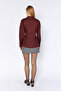 Pleated Waist-Fitted Poplin Shirt |   Mks1610919-1 - Claret Red - 7