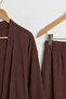 Bürümcük Fabric Shawl Collar Kimono Set - 2