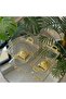 Gold Handled Glass Presentation Set of 2 – Turkish Delight Bowl, Chocolate Bowl, Coffee Side Presentation Plate - 2
