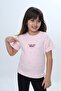 Girl's Crew Neck Drop Shoulder Short Sleeve Printed T-Shirt 24983