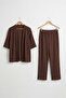Bürümcük Fabric Shawl Collar Kimono Set