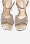 Milagro Gold Glitter Women's Thick Heeled Shoes - 2