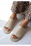 Premium Women's Cream Patent Leather Flexible Back Strap Non-Slip Lightweight Sole Daily Comfort Sandals - 5