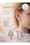 Children's and Women's Vip Steel Earrings Elegant Lightweight Oval White Zircon