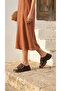 Buckle Detail High Wedge Heel Lu Comfortable Women's Summer Wear Slipper Sandals - 7