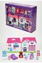 Kuromi Dollhouse Playset LED Lights Music DIY Castle Villa Furniture Kuromi Figures Dream House Toy