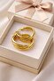 Modern Design Gold Steel Earrings - 2