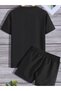 Men's Oversize T-Shirt Shorts 2-Piece Set Cotton Summer - 2