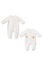 Baby 2-Piece Jumpsuit 100% Organic Cotton, Baby - Newborn- Csy3057