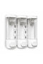 3-Piece Wall Mounted Soap Dispenser Shampoo Shower Gel Dispenser Leak-Proof Organizer 3X300Ml