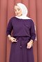 Pocket Detailed Crop & Skirt Two-Piece Set Plum - 2