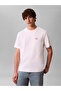 تي شيرت رجالي من SS 20S Calvin Matchbox Graphic T برقبة دائرية باللون الأبيض