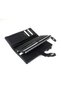 Women's Black Genuine Leather Wallet Card Holder Hand Portfolio - 3