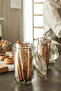Glass Storage Jar with Lid 1 Liter Kitchen Organizer Food Container - 4