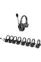 X-Talk X9 Wireless Intercom System with 9 Single-Ear Headsets (2.4 GHz) - 2