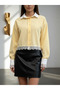 Elegant Women’s Shirt with Lace Detail – Modern Chic Design