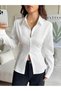 Women's Stylish Design Slim Fit Shirt with Waist Tie Detail