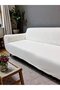 Extra Soft Welsoft Fleece Elastic 3-Seater Sofa Cover Non-Slip,Stretchy,Washable sofa cover - 3
