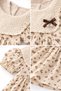 Baby Girl Muslin Dress – Leopard Patterned, Lace Collar Detail, 100% Cotton Summer Dress - 3