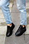 03725 Genuine Leather Lace-Up Orthopedic Women's Sneaker - 4