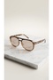 Unisex Women's Men's Uv400 Protected Framed Pilot Sunglasses with Drop Case and Cleaning Cloth as a Gift - 3