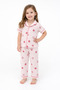 Girl's Muslin Fabric Pajama Set Top and Bottom 2-Piece Set Summer Cotton - 3