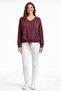 Women's Tie-Up V-Neck Relaxed Fit Blouse