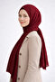 Iron-Free Bamboo Crinkle Shawl Burgundy Hijab - 3