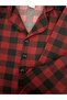 Boy's Summer Milan Fabric Red Plaid Shirt Collar Pajama Set - 5