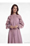High Neck Ruffled A-Line Dress - 2