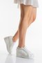 Women's Wedge Heeled Pearl Embellished Very Stylish Evening Dress Shoes - 3
