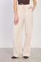 Women's Belted Loose-Fit Trousers - Natural - 3