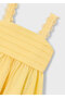 Girl's Satin Evening Dress Yellow - 03926 - 3
