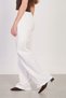 Women's loose fit trousers with waist tie - ecru - 5