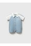 Baby Minik Tennis Club Collared Baby Outfit Set with Socks and Gift - 2