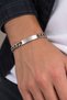 Thick Chain Name-Engravable Steel Men's Bracelet Silver 316L 3 Years Warranty "Without Name" - 2