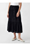 Textured Skirt with Elastic Waist - 2