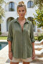 Khaki Shirt Collar Buttoned Long Sleeve Buttoned Casual Muslin Woven Shirt 75 63 - 3