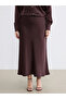 Esvab • Modern & Distinctive Plus Size A-Line Skirt with Drawstring Waist - 2