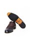 Brown-Dark Blue Laced Genuine Leather Suede Men's Shoes - 3