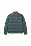 Green Standard Fit Stand Collar Men's Puffer Jacket - 8