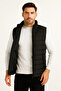 Men's Inflatable Zippered Vest Water Repellent Quilted Lined Fabric with Pockets Lightweight Winter Sports Comfortable Fit - 2