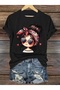 Women's Cute Cartoon Printed Oversize Casual T-Shirt - 5