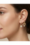 Gold Stone Earrings Set of 3 - 2