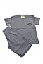 Boys' Court Collar Button Detailed Short Sleeve T-Shirt Shorts Two-Piece Summer Set - 4