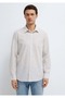 M0212004 Linen Blend Shirt Regular Fit Men's Shirt White - 3