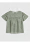 Nevavm Girl's Blouse with Oval Collar Pattern and Difference - 2