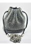 Büzgü Model Crystal Stone Crossbody Women's Bag